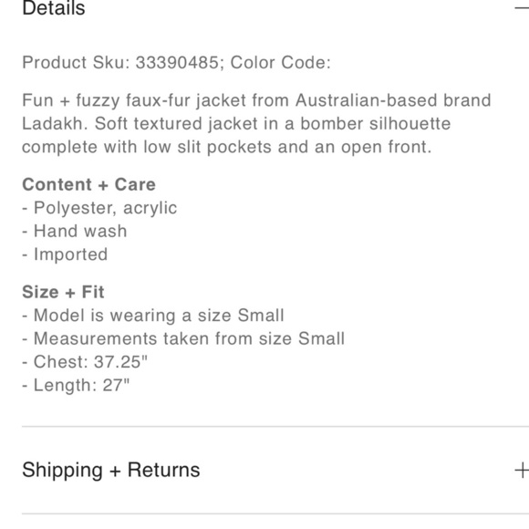 Urban Outfitters Ladakh ‘Pepe’ Faux Fur Jacket - Picture 16 of 16